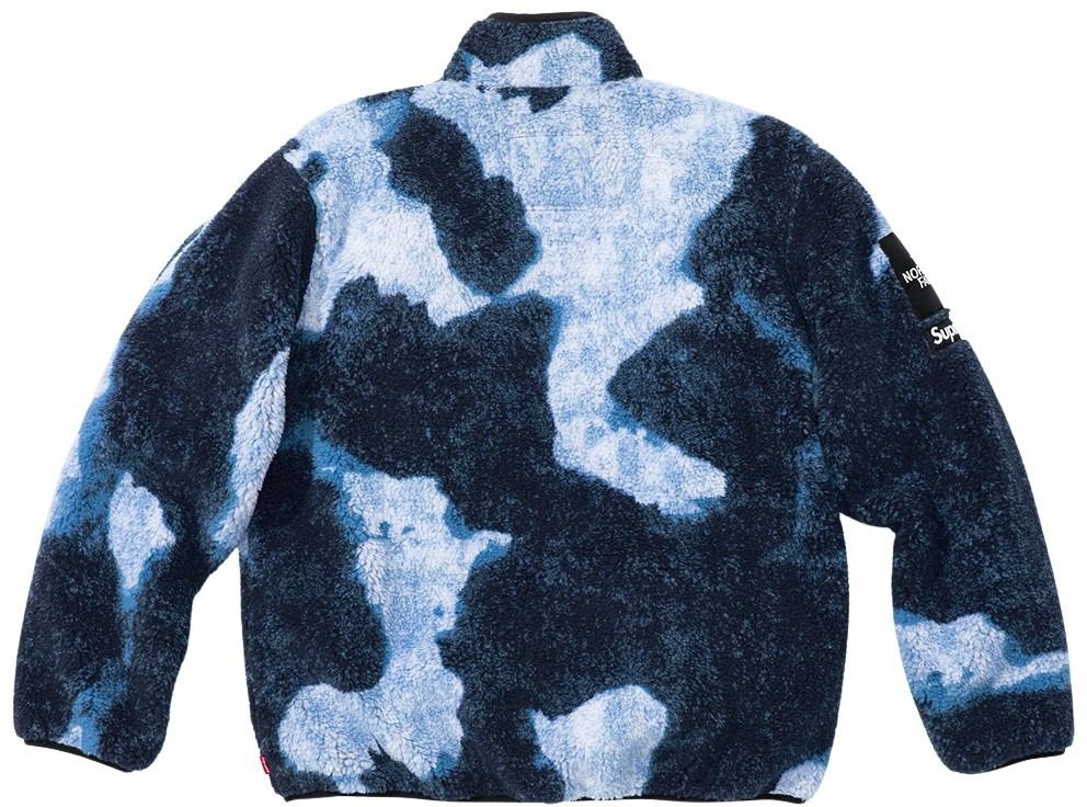 Supreme®/The North Face® Bleached Denim Print Fleece Jacket view 6